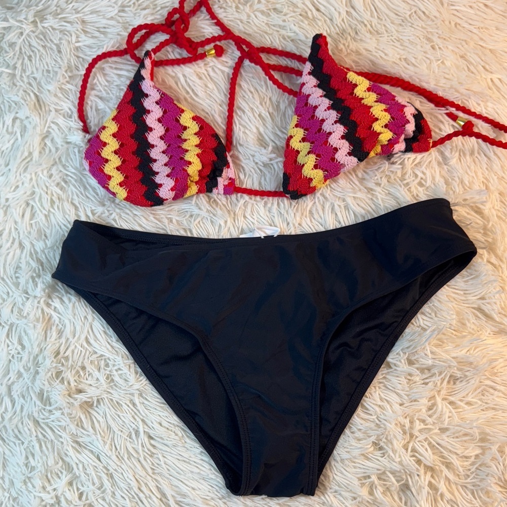 Colorful Crochet Bikini Set